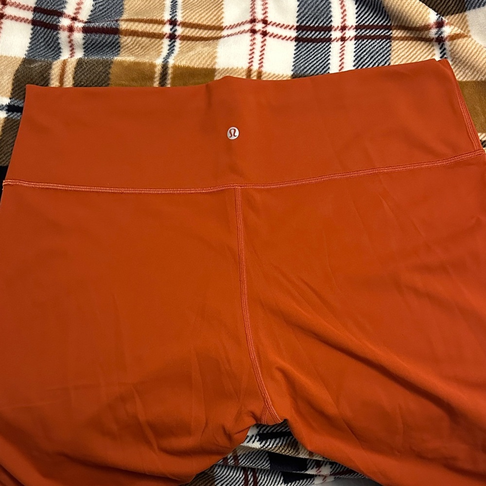 lululemon athletica Orange Leggings Sz 20
